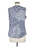 Croft & Barrow Blue Sleeveless Blouse Size M - photo 2