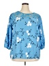 Kindred Blue 3/4 Sleeve Blouse Size 3X - photo 1