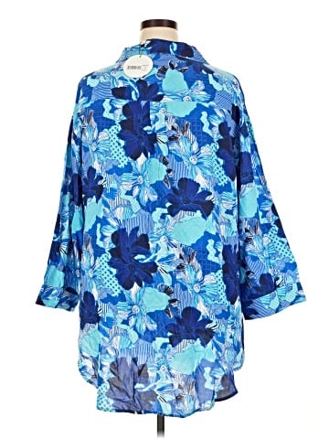 BoHo Me 3/4 Sleeve Button-Down Shirt (view 2)