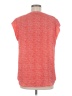 Hilary Radley 100% Polyester Red Short Sleeve Top Size M - photo 2