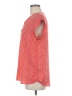 Hilary Radley 100% Polyester Red Short Sleeve Top Size M - photo 5