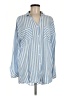 Thread & Supply Stripes Blue Long Sleeve Button-Down Shirt Size M - photo 1