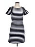 Express Stripes Blue Casual Dress Size 10 - photo 1
