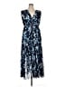 DKNY 100% Polyester Blue Cocktail Dress Size 16 - photo 1