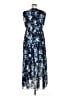 DKNY 100% Polyester Blue Cocktail Dress Size 16 - photo 2