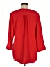 Fred David 100% Polyester Red 3/4 Sleeve Blouse Size M - photo 2