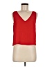 Aqua 100% Polyester Red Sleeveless Blouse Size M - photo 1