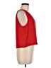 Aqua 100% Polyester Red Sleeveless Blouse Size M - photo 4