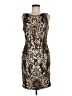 Calvin Klein 100% Polyester Paisley Brown Cocktail Dress Size 6 - photo 1