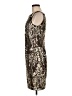 Calvin Klein 100% Polyester Paisley Brown Cocktail Dress Size 6 - photo 5