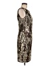 Calvin Klein 100% Polyester Paisley Brown Cocktail Dress Size 6 - photo 4