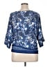 Assorted Brands Blue 3/4 Sleeve Blouse Size XL - photo 2
