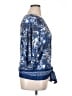 Assorted Brands Blue 3/4 Sleeve Blouse Size XL - photo 4