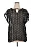 Maurices Black Short Sleeve Blouse Size 16 (1) - photo 1