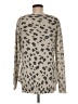 Rebecca Taylor Animal Print Tan Pullover Sweater Size M - photo 2