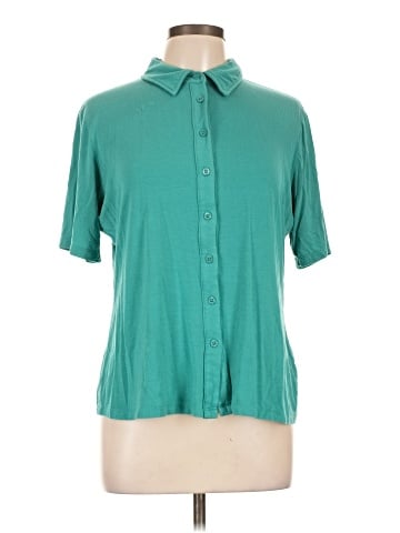 Worthington Short Sleeve Blouse (view 1)