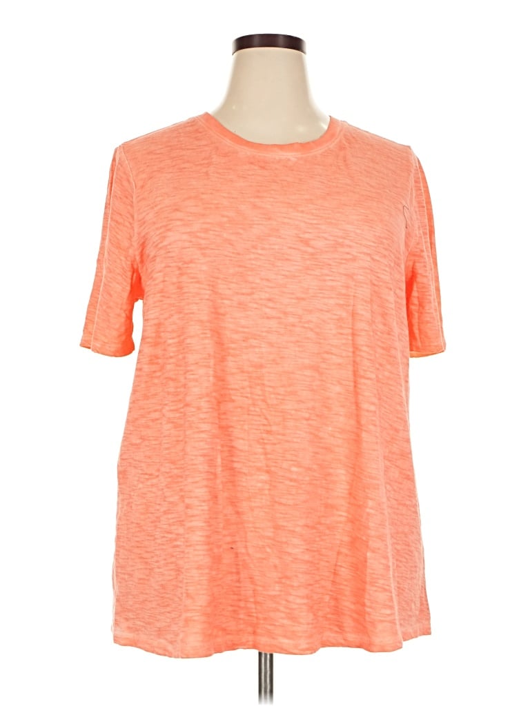 Pre-owned Lane Bryant Active T-shirt In Orange