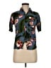 Desigual Floral Blue Short Sleeve Blouse Size M - photo 1