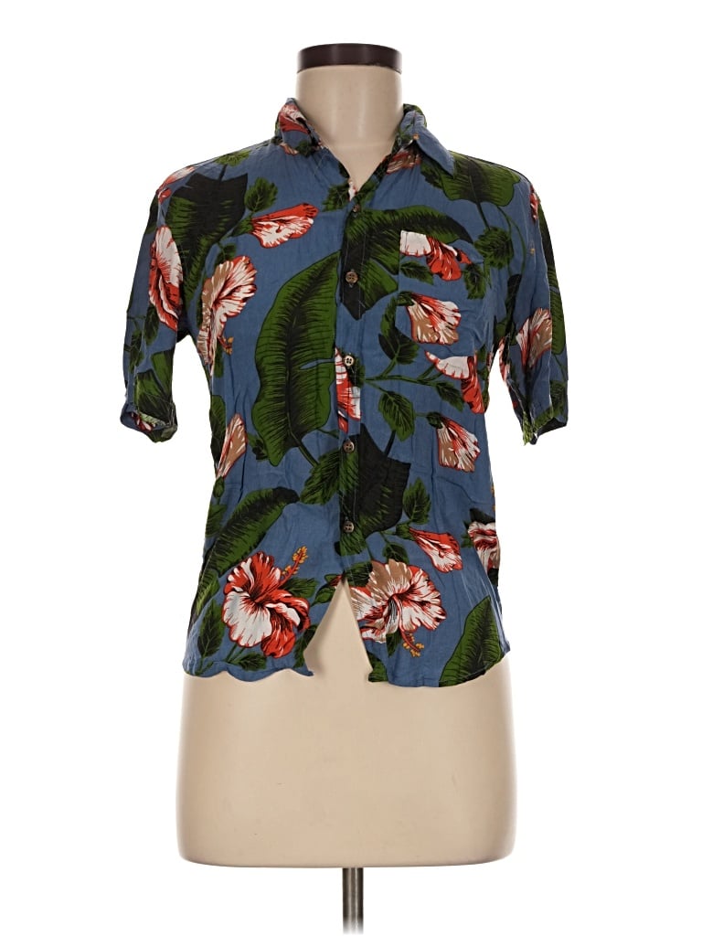 Pre-owned Desigual Short Sleeve Blouse In Blue