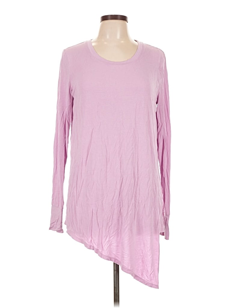 Pre-owned Cuddl Duds Long Sleeve T-shirt In Pink