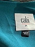 CAbi 100% Polyester Teal Sleeveless Blouse Size M - photo 7