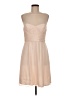 Amsale 100% Silk Solid Tan Cocktail Dress Size 8 - photo 1