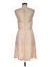Amsale 100% Silk Solid Tan Cocktail Dress Size 8 - photo 2