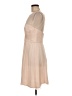 Amsale 100% Silk Solid Tan Cocktail Dress Size 8 - photo 5