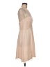 Amsale 100% Silk Solid Tan Cocktail Dress Size 8 - photo 4