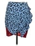 A.L.C. Animal Print Multi Color Blue Casual Skirt Size 2 - photo 1