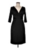 Donna Ricco Solid Black Cocktail Dress Size 6 - photo 1
