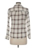 Blu Pepper Plaid Gray Long Sleeve Blouse Size M - photo 2