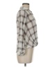 Blu Pepper Plaid Gray Long Sleeve Blouse Size M - photo 4