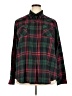 Ochenta Plaid Green Long Sleeve Button-Down Shirt Size XXL - photo 1
