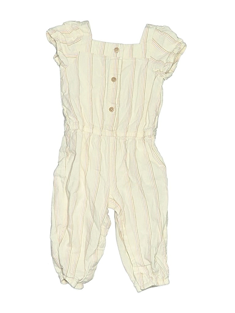 Pre-owned Baby B'gosh Babies' Short Sleeve Onesie In Ivory