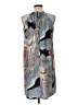Shein 100% Polyester Paisley Gray Casual Dress Size 12 - photo 2