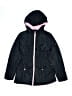 Limited Too 100% Polyester Hearts Black Jacket Size 14 - 16 - photo 1