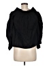 Paige 100% Viscose Black 3/4 Sleeve Blouse Size M - photo 2