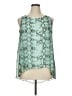 Jennifer Lopez 100% Polyester Teal Sleeveless Blouse Size XL - photo 1