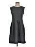 Ann Taylor LOFT 100% Polyester Chevron-herringbone Gray Casual Dress Size 2 - photo 1