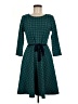 Gilli Polka Dots Teal Casual Dress Size M (estimated) - photo 1