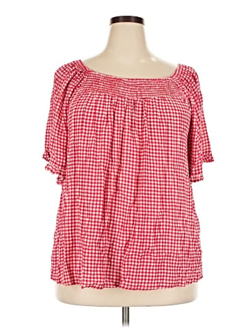 B Collection by Bobeau Short Sleeve Blouse (view 1)