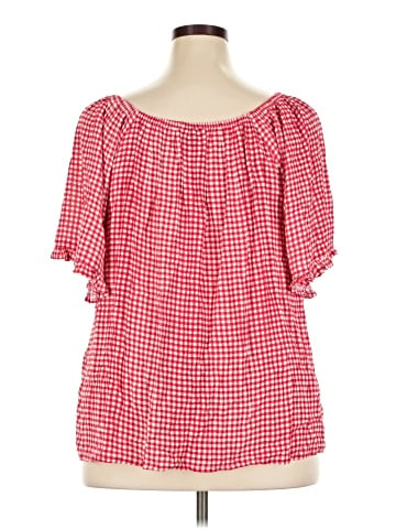 B Collection by Bobeau Short Sleeve Blouse (view 2)