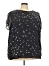 Torrid 100% Polyester Stars Black Short Sleeve Blouse Size 4X Plus (4) - photo 1