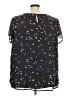 Torrid 100% Polyester Stars Black Short Sleeve Blouse Size 4X Plus (4) - photo 2