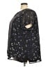 Torrid 100% Polyester Stars Black Short Sleeve Blouse Size 4X Plus (4) - photo 5