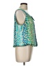 New Directions 100% Polyester Green Sleeveless Blouse Size L - photo 4