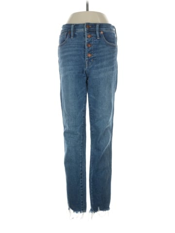 Madewell 10" High-Rise Skinny Jeans in Cordova Wash: Button-Front Edition (view 1)