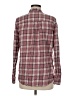 Express Plaid Burgundy Long Sleeve Button-Down Shirt Size M - photo 2