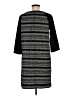 Ann Taylor LOFT Chevron-herringbone Black Casual Dress Size M - photo 2